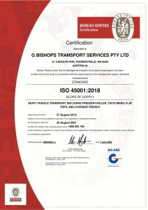ISO 45001 certificate